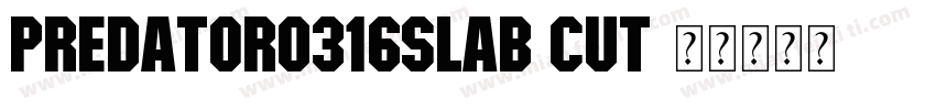 Predator0316Slab Cut字体转换